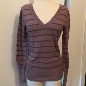 Massimo burgundy striped sweater like new